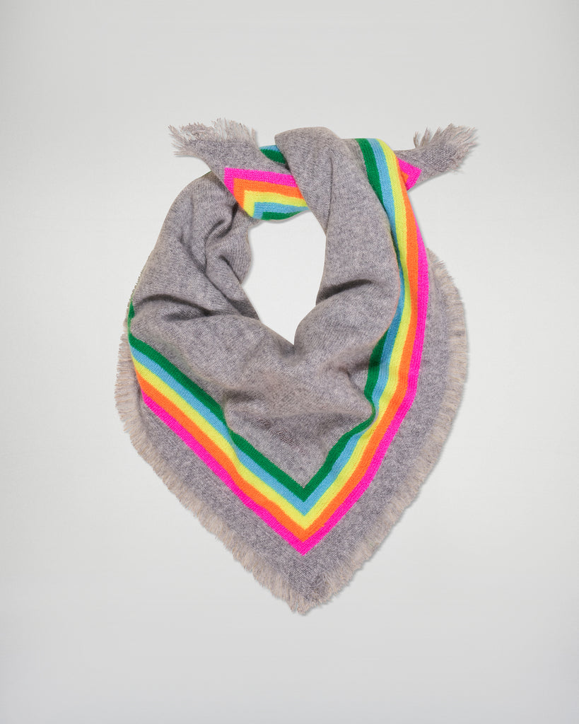 Foulard femme multicolore en maille gaufrée multicolore | GEMO Foulard femme multicolore en maille gaufrée multicolore | GEMO