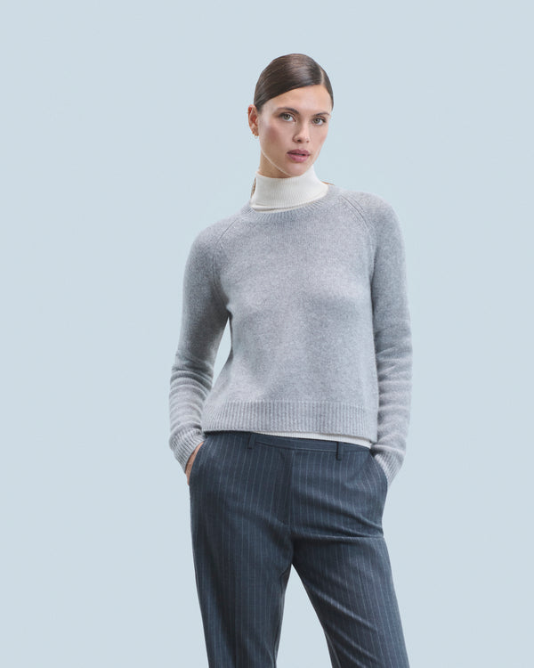 Pull Cachemire Femme 100 % Pur – Léger, Doux, Col Rond Manches Longues, Anti-Boulochage, Chaleur Naturelle Automne/Hiver, Plusieurs Coloris