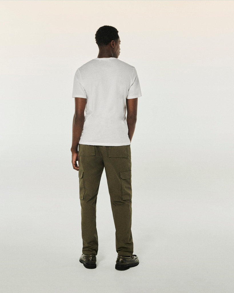 T-shirt Homme Rose - Manches Courtes - Col V - Taille 44 - Occasion Très Bon état